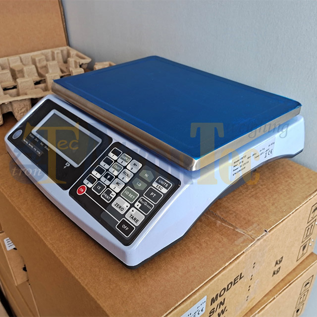 Báscula multifuncional de alta precisión con pantalla LCD