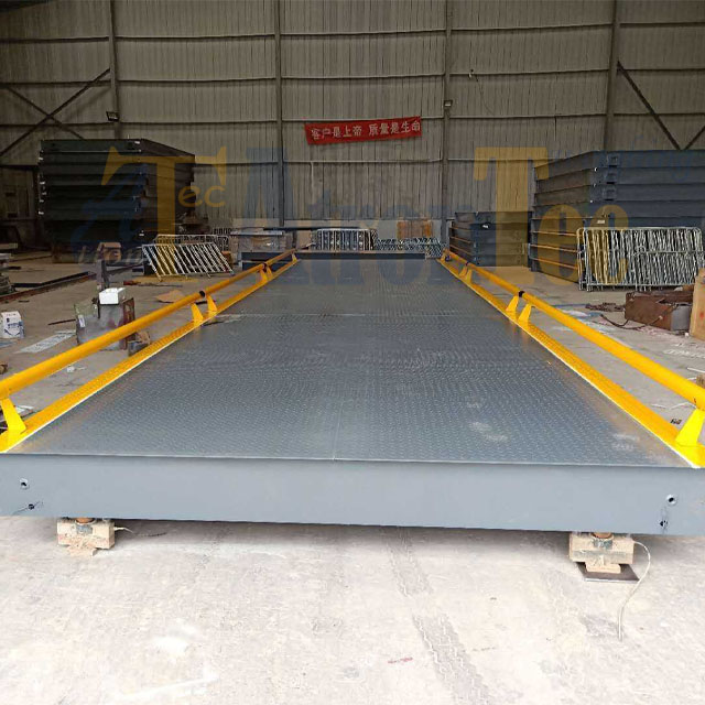 Báscula digital para camiones de 3*18 m y 100 toneladas con indicador de peso digital